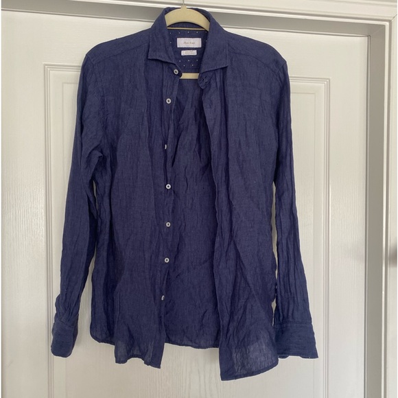 porter & ash Other - Porter & Ash 100% Linen Button Down Size Small Color Blue